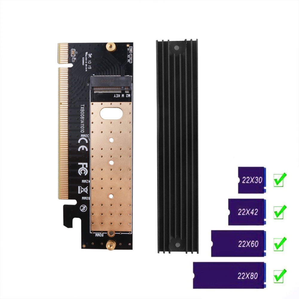 M.2 NVMe SSD NGFF-PCIE 3.0 X16 X4 , M Ű ..